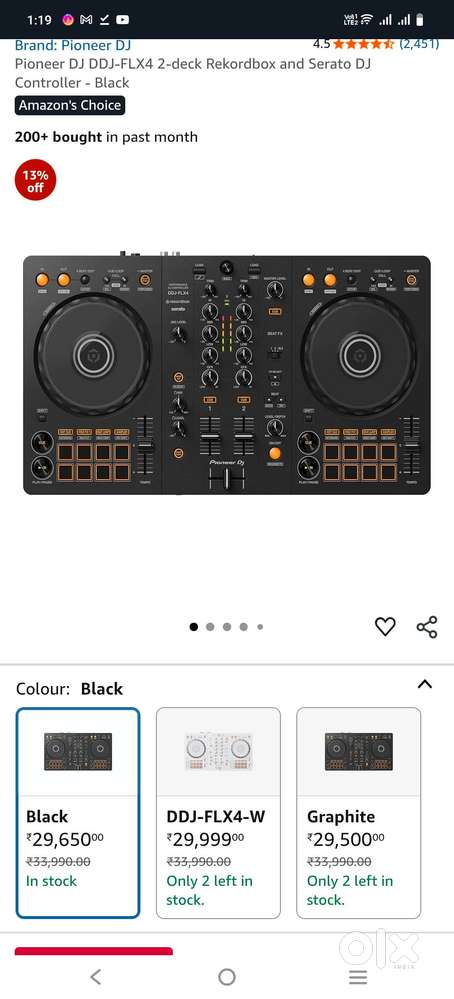 Dj controller flx4. 20000