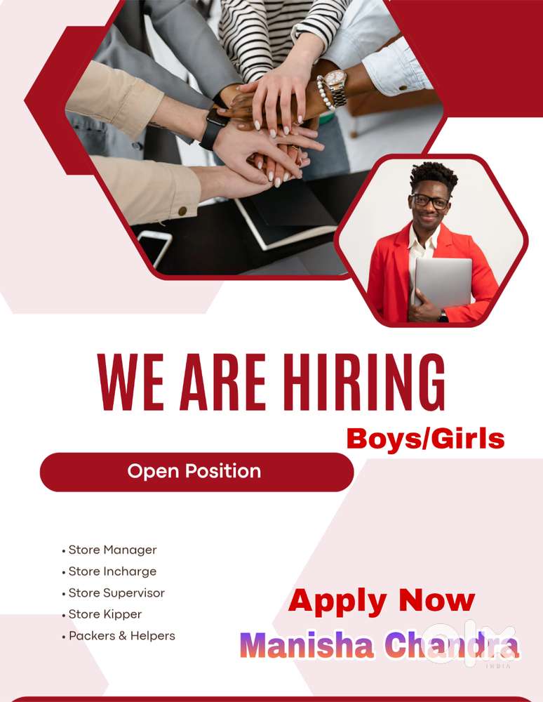 Full time job apply in helper store keeper supervisor  100% JOB HERE