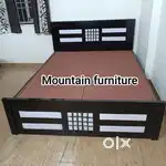 Mountain furniture branded wooden queen size cot wholesale price