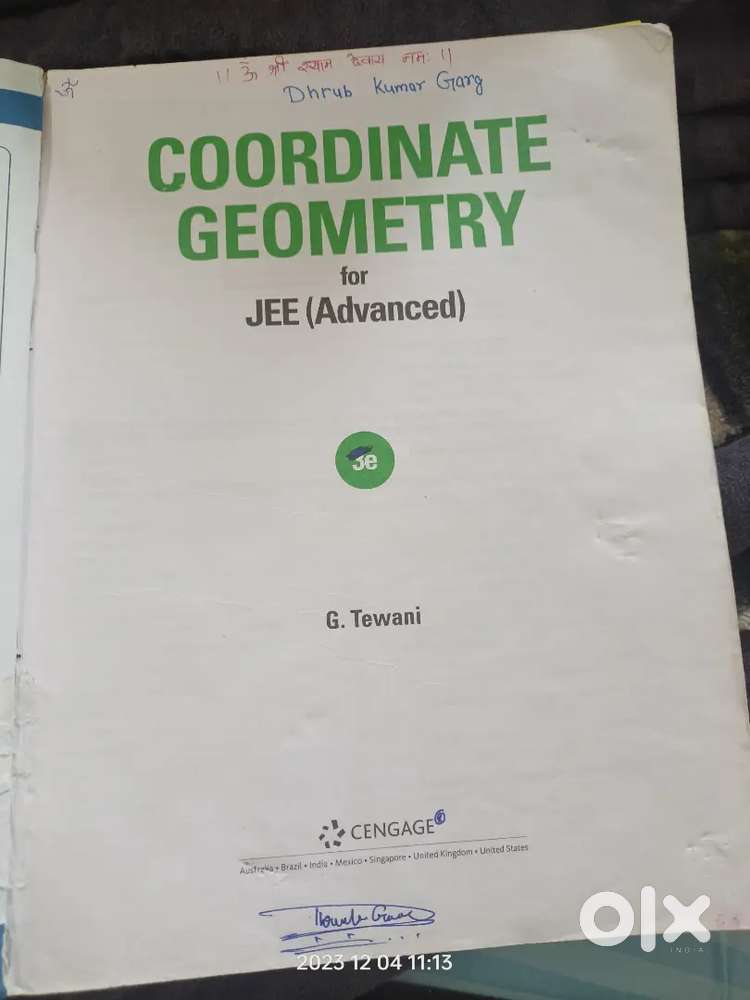 Cengage coordinate geometry unused condition