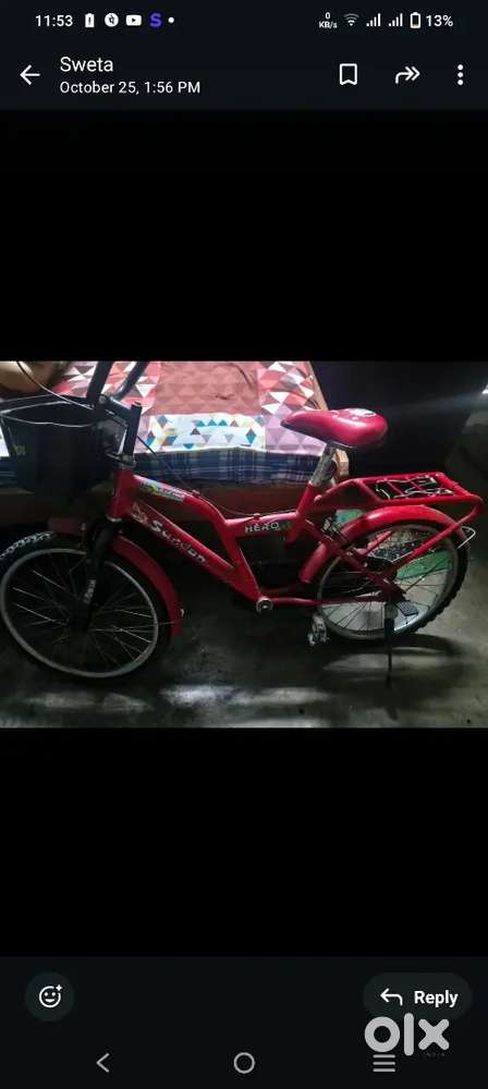 Hero bicycle ,age 8 to 11 years kids cycle
