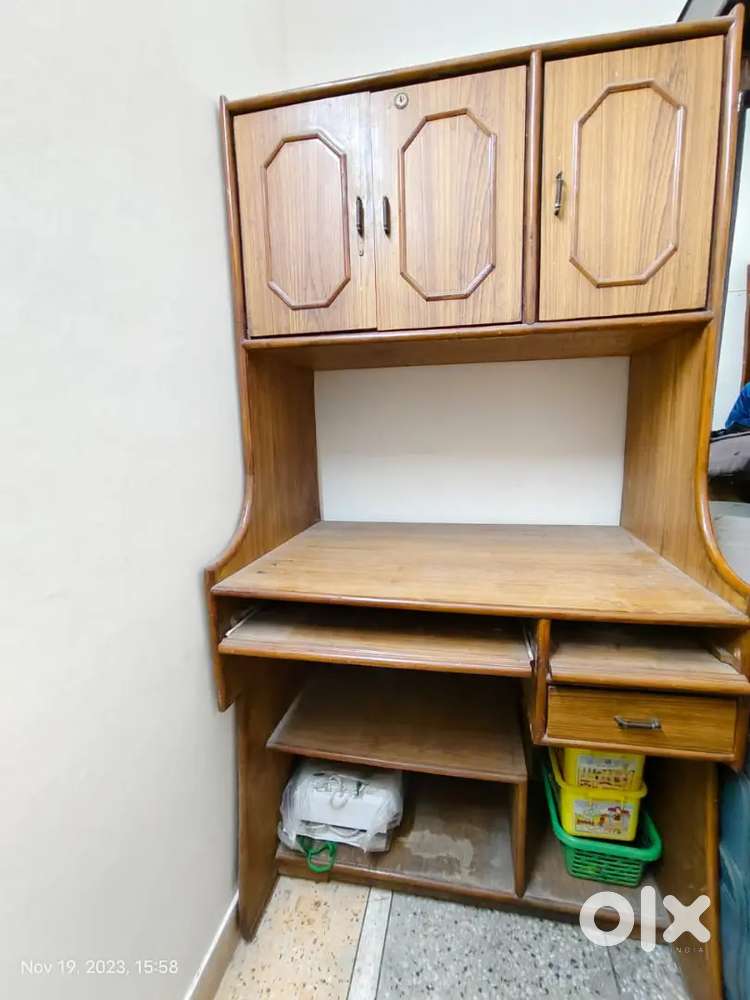 Computer table or study table or wooden cabinet
