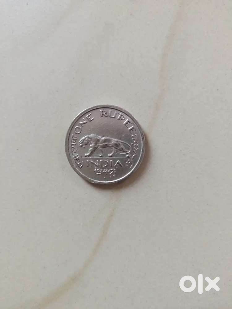 George 6 king emperor coin one rupee