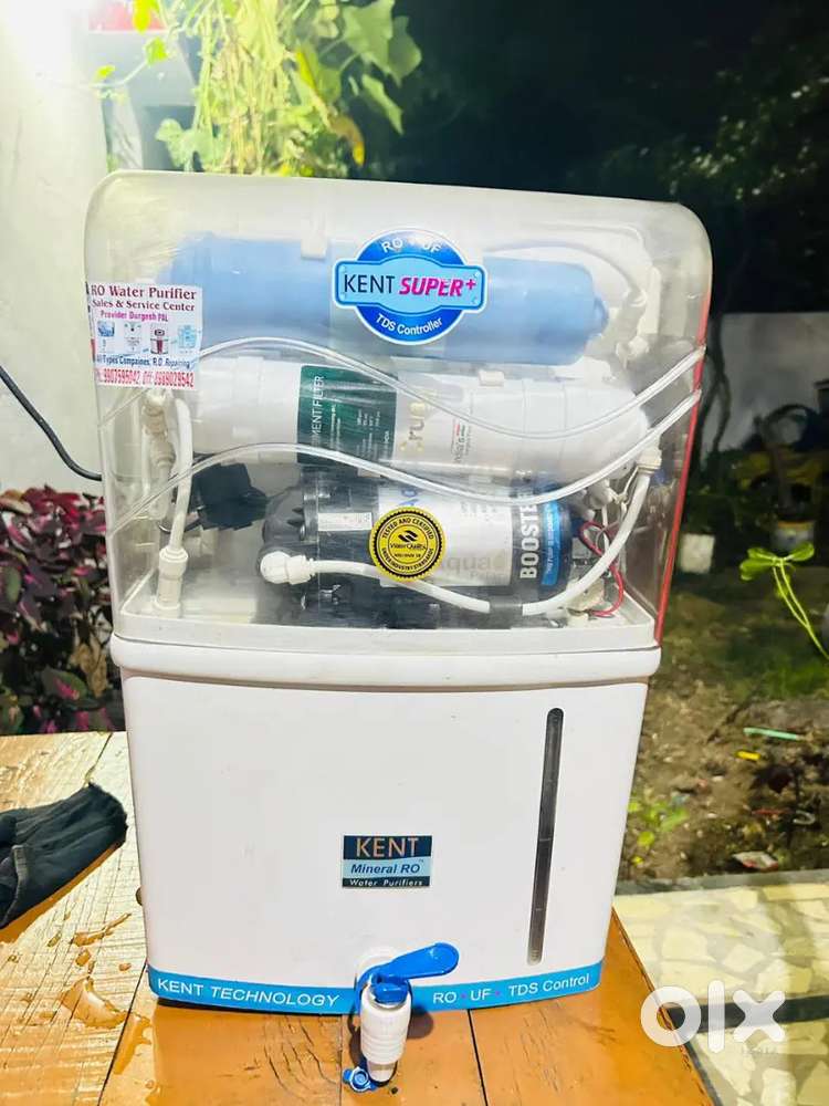 Ro water purifier  kent  running condition