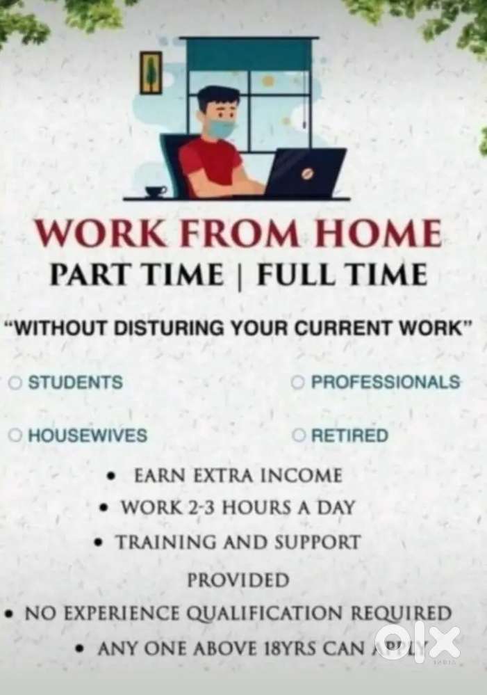Work from home / part time / full time / flexible hours