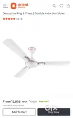 Orient Blanco Luxury Ceiling Fan