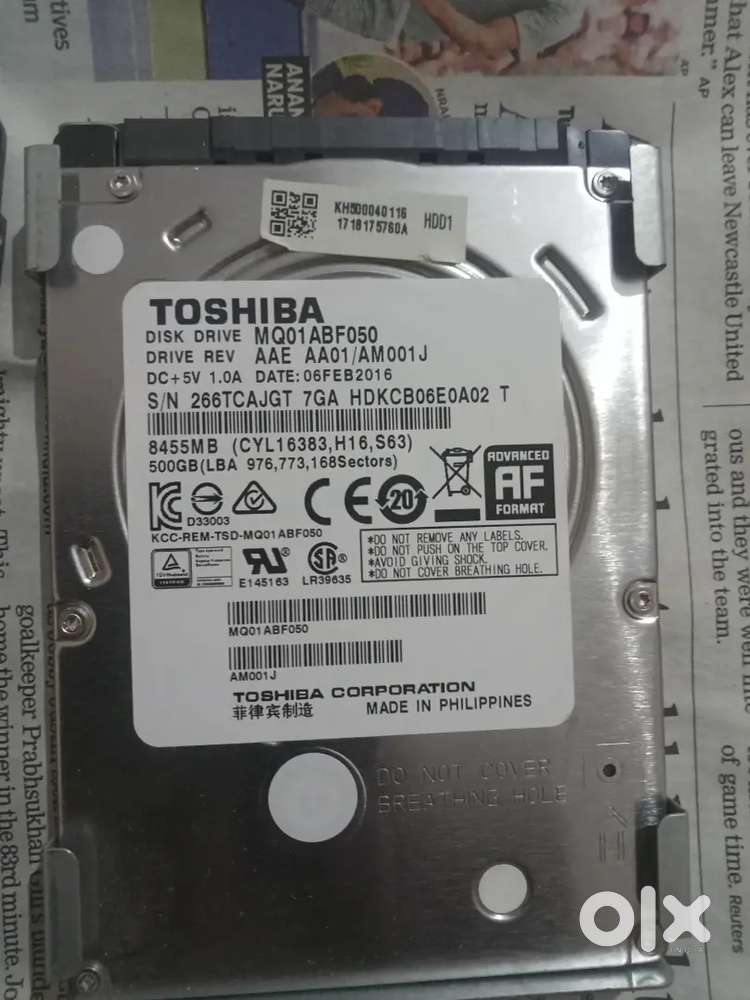 Hard Disk laptop and desktop 1 TB, 500 gb