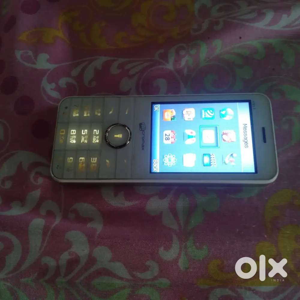 Micromax mobile good condition white colour