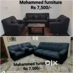 Prince Sofa Set 3+1+1  100+ Colours  Dining Tables, Cots also