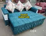 HAMZA FURNITURE NEW DESIGNER LOOK 6by6 Sofa Cum bed Bajaj finance A