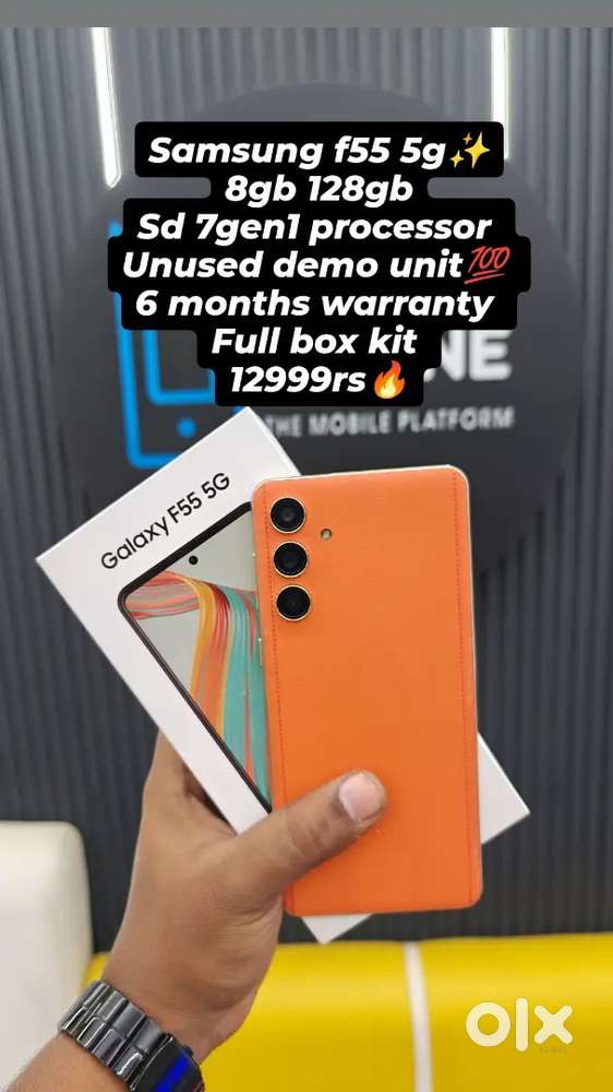 Samsung F55 5g 8gb 128gb unused condition 6 months warranty low price