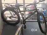 Bicycle with black and green colour