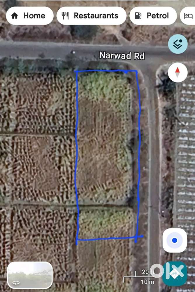 Road touch 10 ghunte jamin vikane aahe