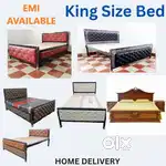 Brand New Premium Design Metal Wooden Steel Bed Heavy Quality COD