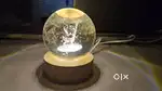 3D Galaxy Crystal Ball Night Lamp