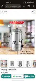 Insulated milk boiler