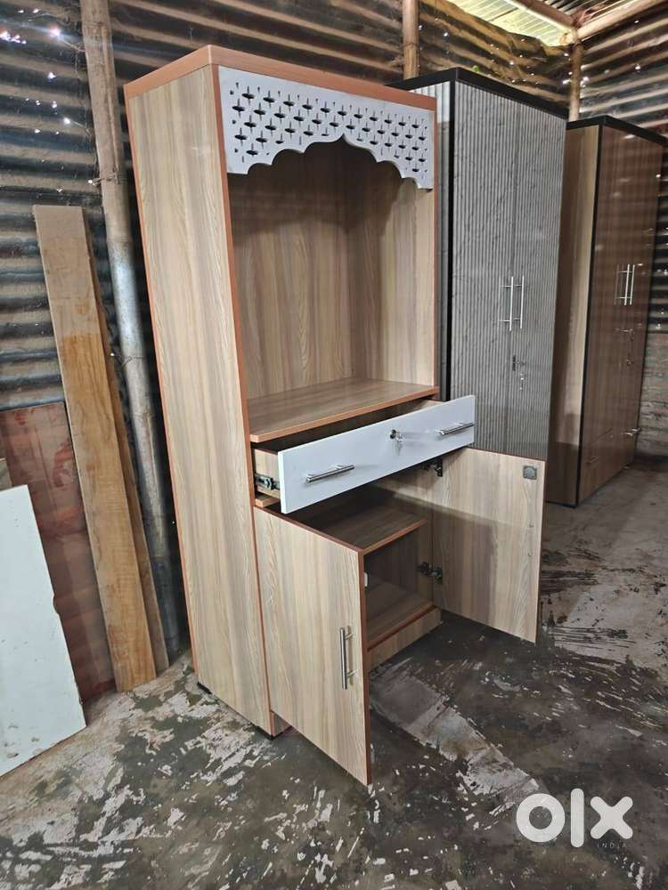 Free Delivery COD EMI 5.5 feet Mandir Unit Engineered Wood Home Temple
