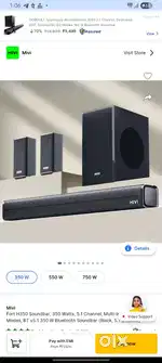 Soundbar mivi fort brend new 10 month warranty
