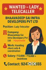 Wanted Tele caller