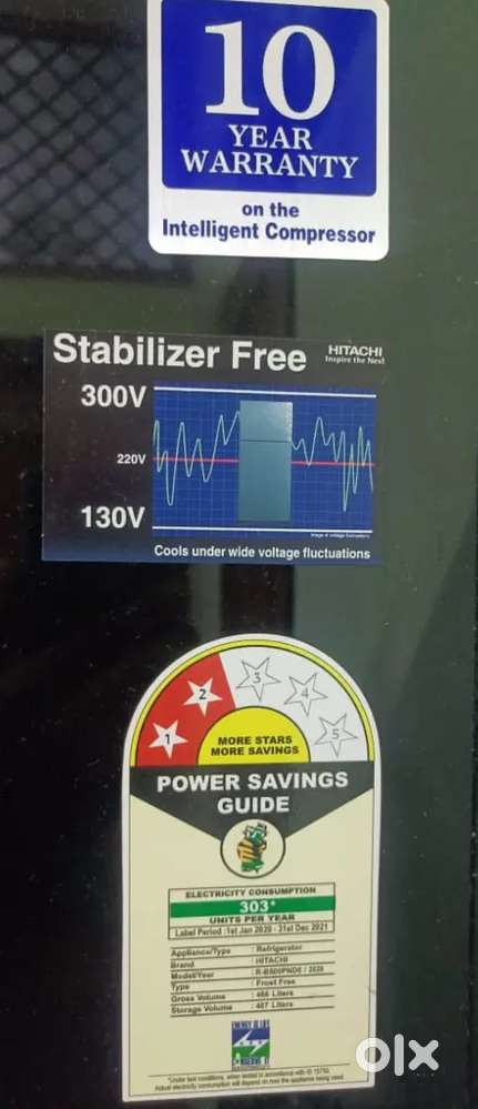 466 litre Double Door Refrigerator