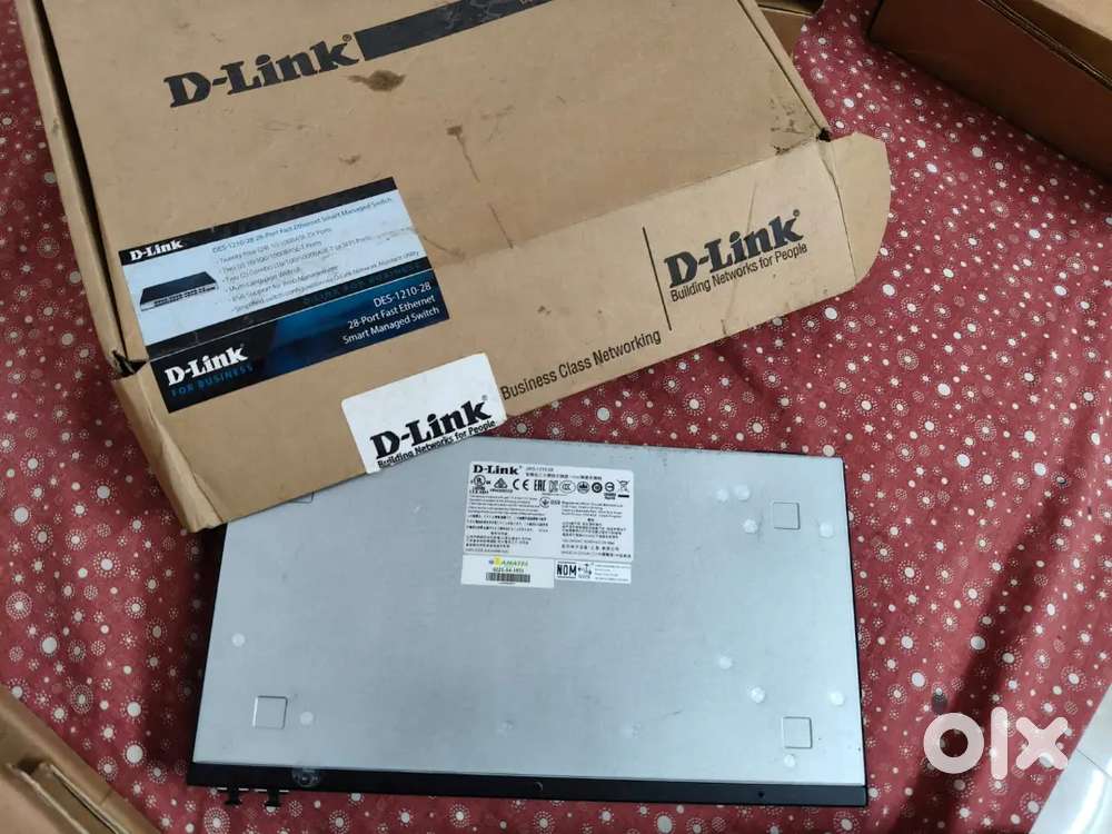 Dlink Netgear switch, motorola barcode reader