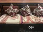 Sofa setty and wooden almira