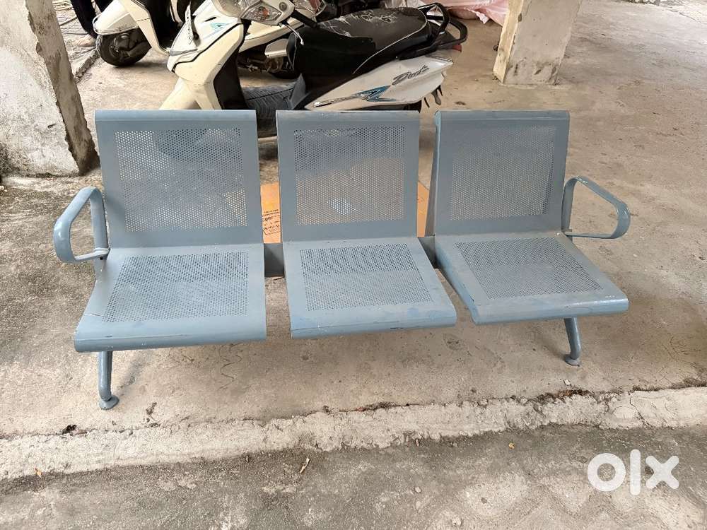 Furniture iron bench, chair,aluminium frame window and door, glass