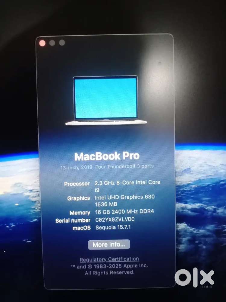 MacBook pro  storage 528 good condition