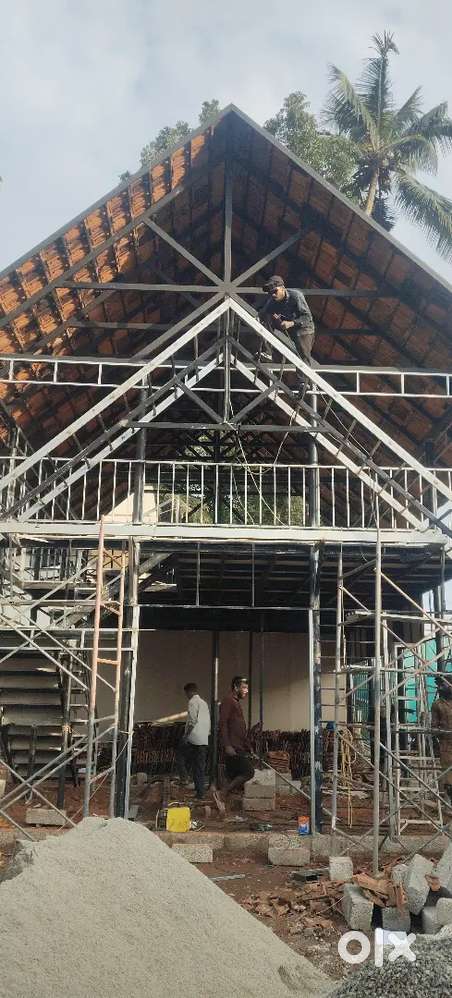 Roof work at 99/square feet , Rolling shutter work, gate work,etc