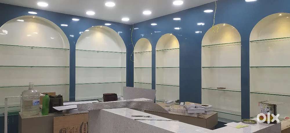 All wooden furniture work and aluminium partition 160