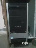Computer cpu with mouse and keyboard