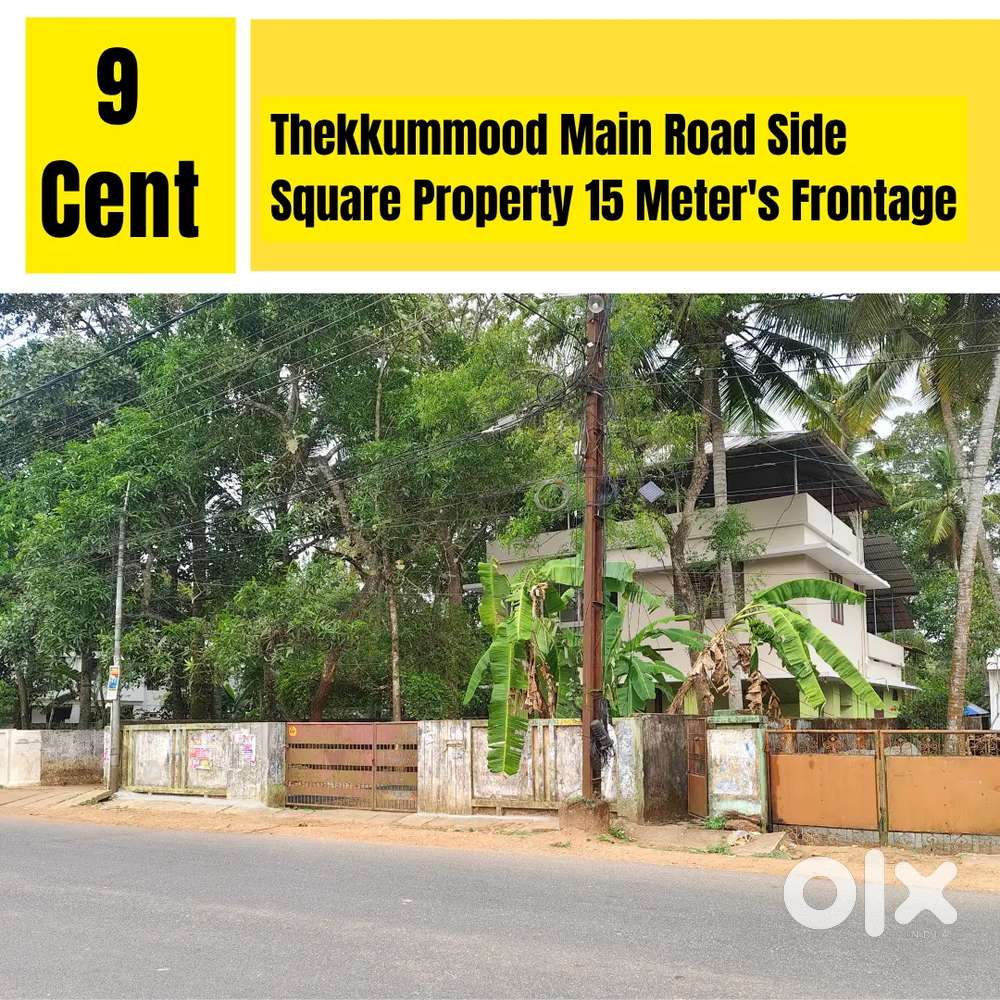 Road side 9 Cent Thekkummoodu Near PMG and Pattoor