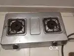 Gas cylinder with 2 flame stove