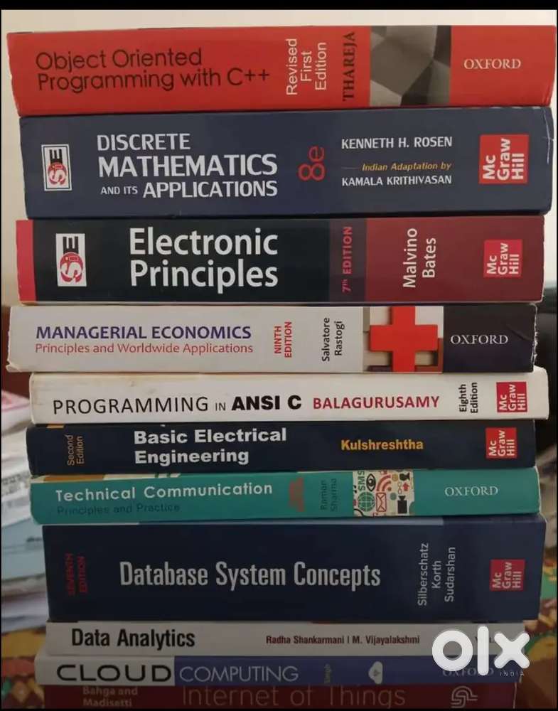 Full Set of B.Tech in Computer Science and Engineering books