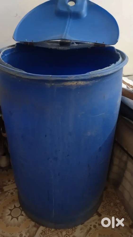 Blue water drum.