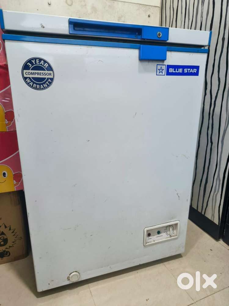 The Blue Star chest freezer model CHFSD100DHSW Working