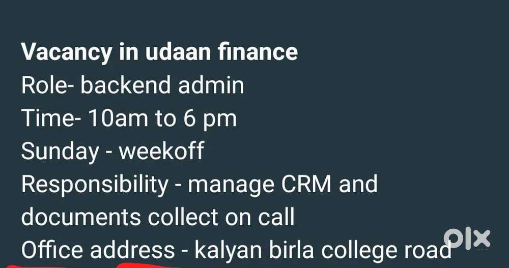 Back-end admin (girl)