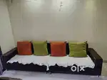 5 seater sofa with 2 foot stools