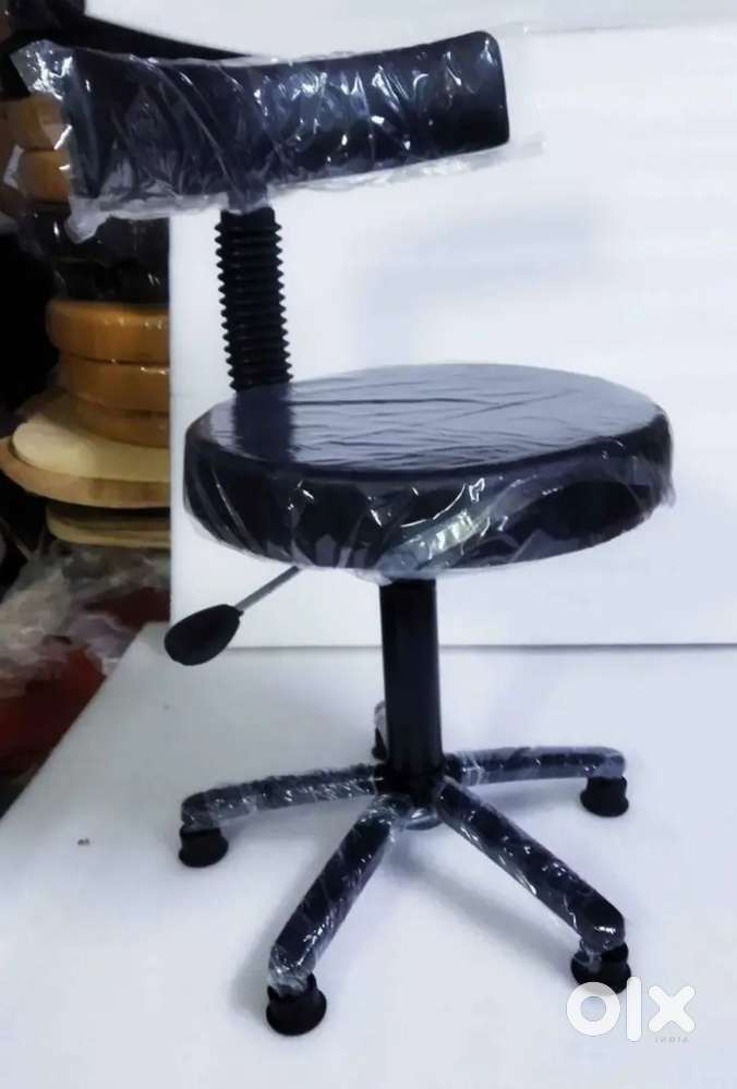 Office Revolving Chair Stool With Backrest.Call me Directly