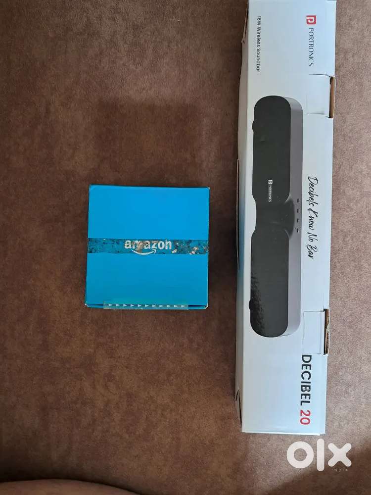 Amazon Echo dot and speaker