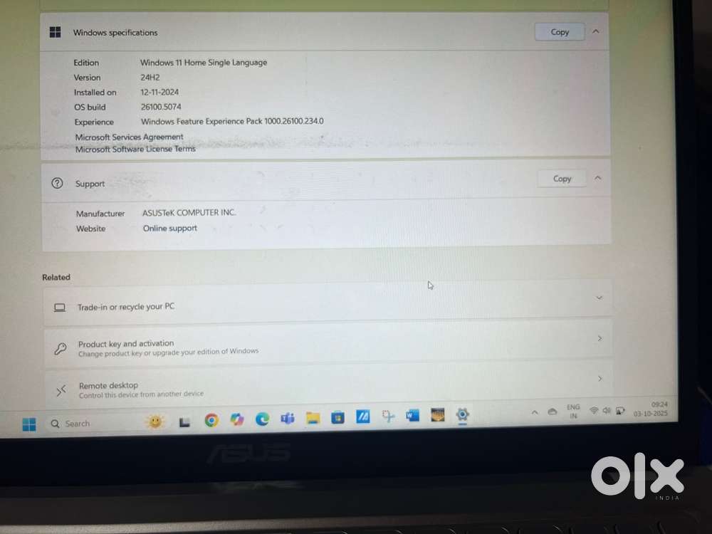 Asus Vivobook 15 i5 11th gen