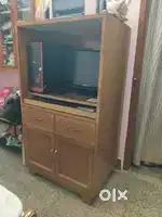 Computer cum T V Cabinet Wooden with draws & shelfs