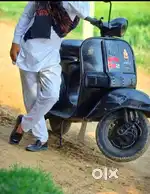 Bajaj Chetak Jet black fully modified