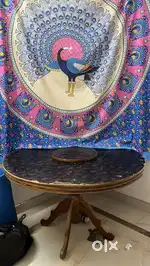 L shaped sofa and dining table for sale