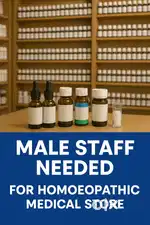 Hiring Staff (Male, 18–25) for Homoeo Medical Store – East Fort