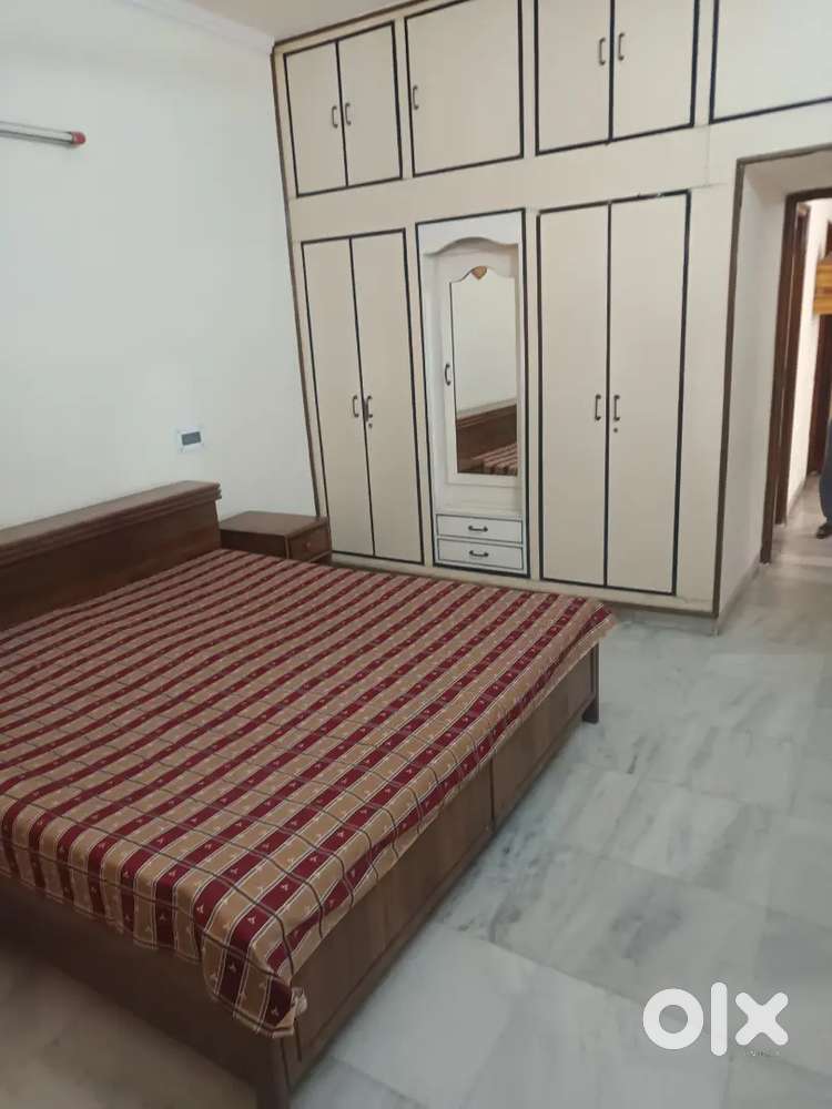 One room set furnished, ac fridge geyser double bed mattress cupbod