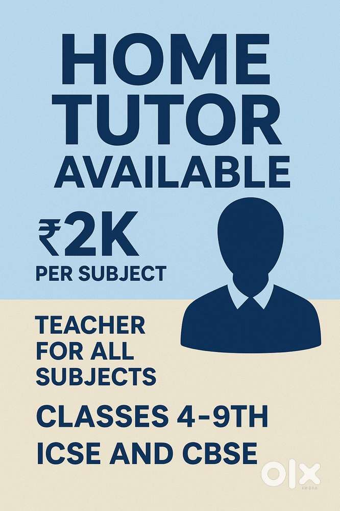 Home tutor available