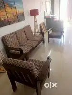 3+2 wooden sofa