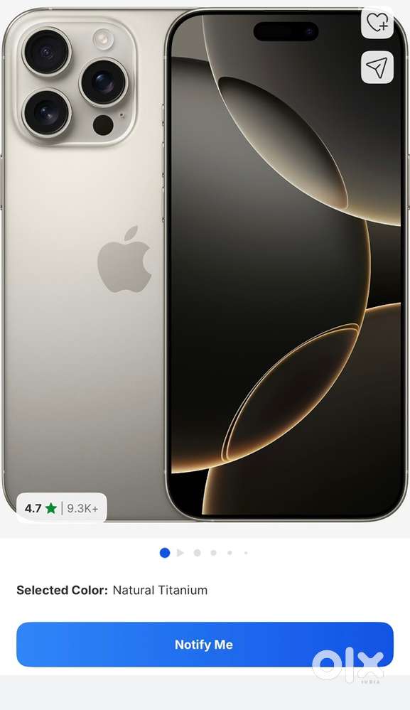 Iphone 16 pro 128 gb 10-15 days old battery 100%