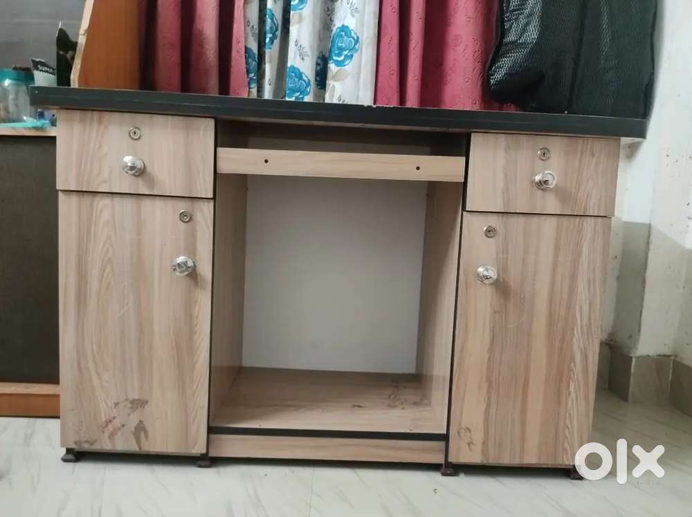 Wooden Study table/ computer table with 4 drawers